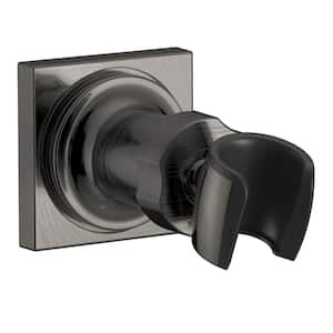 Adjustable Square Wall Mount for Hand Shower, Lumicoat Black Stainless