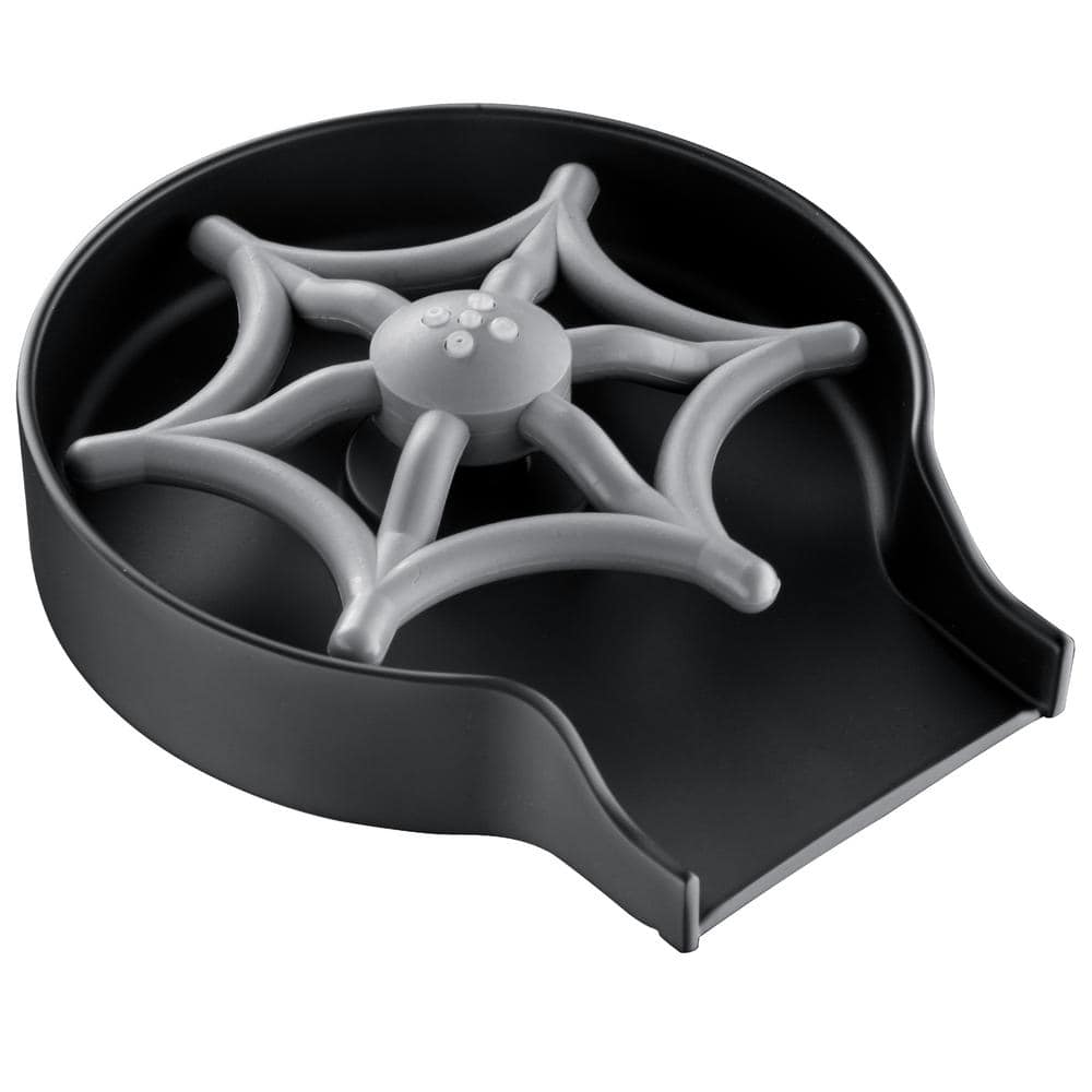 Matte Black Zinc Alloy Kitchen Sink Glass Rinser