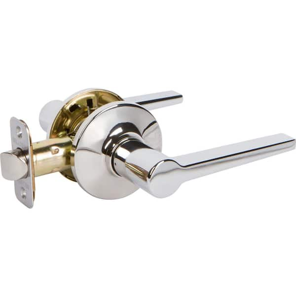 DELANEY HARDWARE Tulina Polished Chrome Contemporary Style Straight Hall/Closet Door Lever