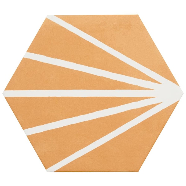 Ivy Hill Tile Eclipse Ray Orange 7.79 in. x 0.59 in. Matte Porcelain Floor and Wall Tile Sample