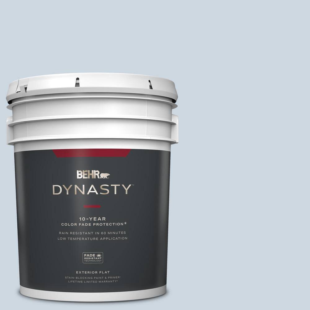 BEHR DYNASTY 5 gal. #MQ3-60 Blue Gossamer Flat Exterior Stain