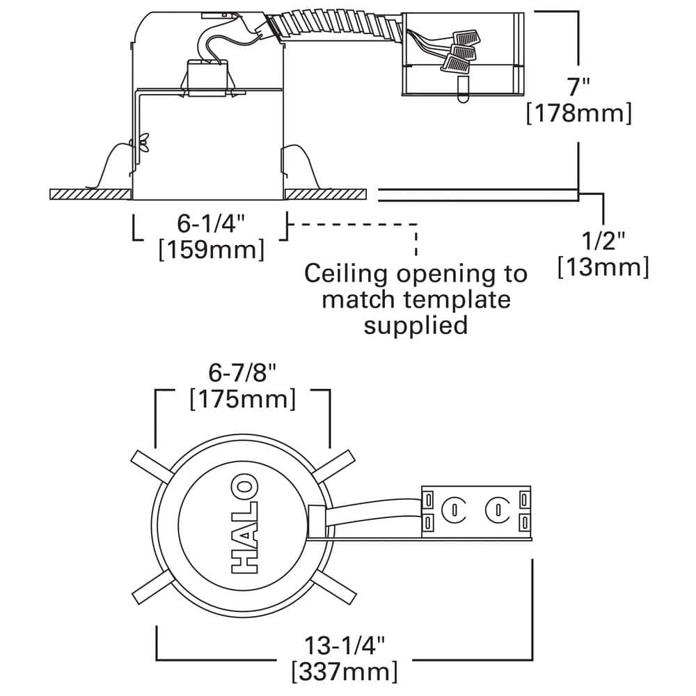 Halo 6-Inch White Aluminum Recessed Lighting Housing