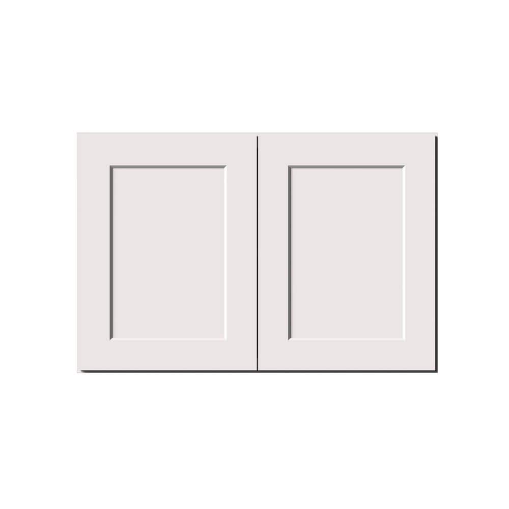 36 in. W x 27 in. D x 24 in. H Ready to Assemble Solid Wood Shaker Deep Wall Kitchen Cabinet in White With Double Doors price history on PriceWatchPro