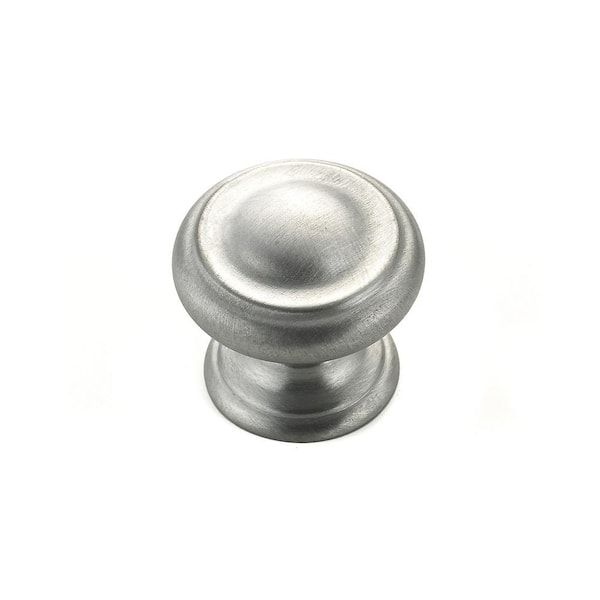 Richelieu Hardware Sutton Collection 1-3/16 in. (30 mm) Brushed Chrome Traditional Cabinet Knob