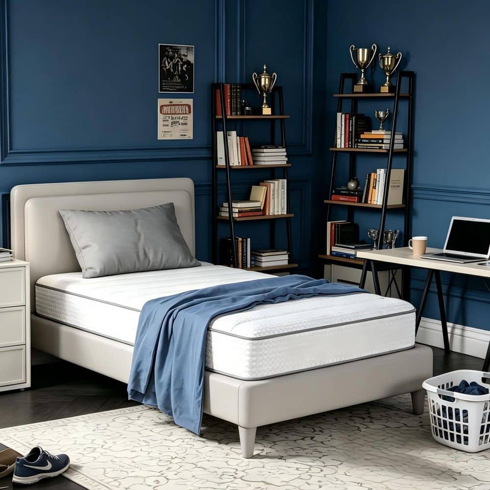 Avenco Twin Medium Firm Hybrid Gel Infused Memory Foam 8 in. Bed