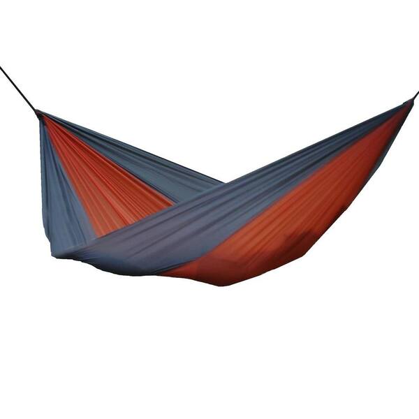 Vivere 10 ft. Parachute Single Hammock in Grey/Orange