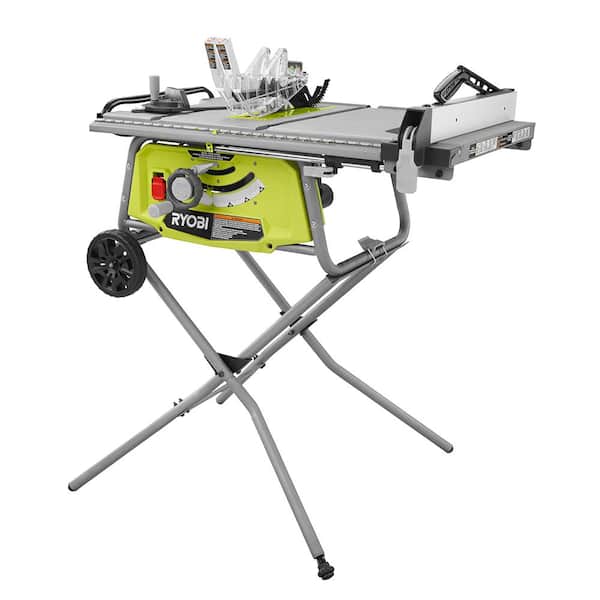 RYOBI 10 in. Table Saw with Rolling Stand