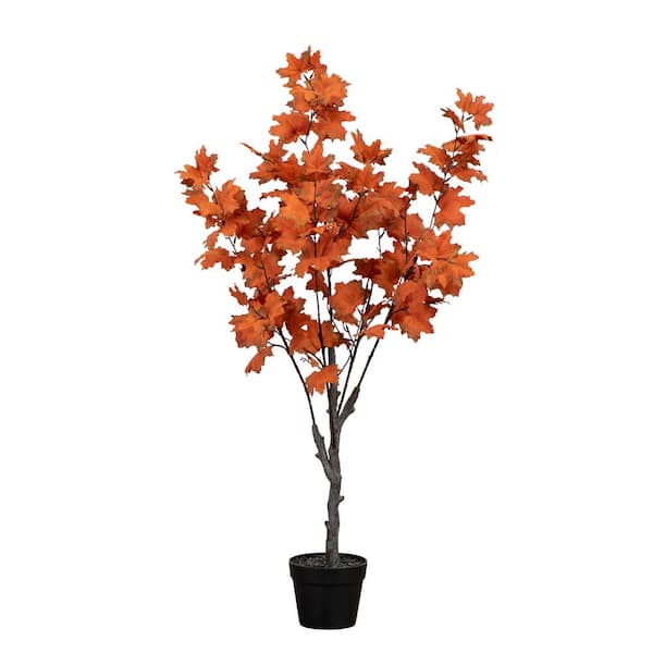Nearly Natural 4 ft. Smoky Maple Artificial Tree