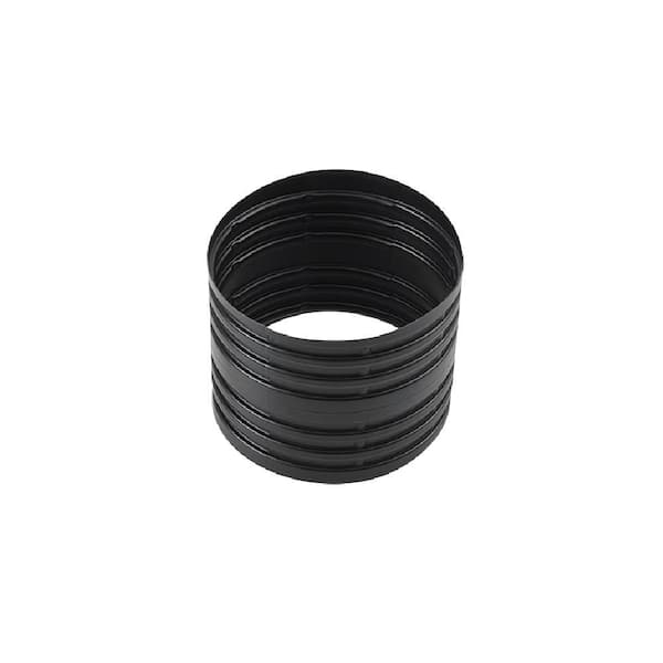 FLEX Drain Pro 4 in. Black Copolymer External Coupler