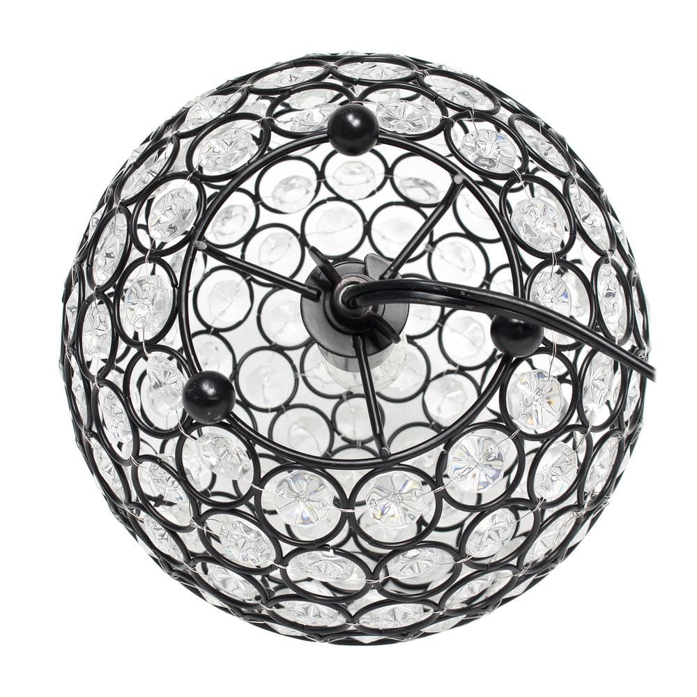 Bronze Crystal Ball Sequin Nightstand Lamp