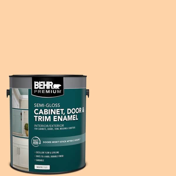 1 gal. #P220-3 Tropical Fruit Semi-Gloss Enamel Interior/Exterior Cabinet, Door & Trim Paint