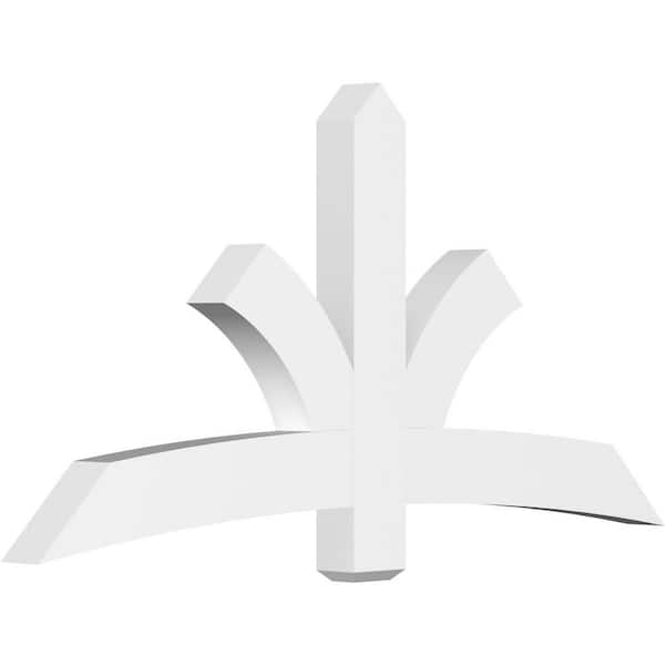 Ekena Millwork Davenport 72 in. W x 36 in. H x 4 in. D Signature Polyurethane Bracket