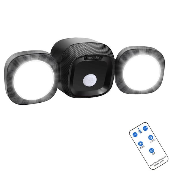 Battery Powered LED Flood Light Outdoor Motion Sensor IP65 Waterproof Wireless Security Work Light Remote Control