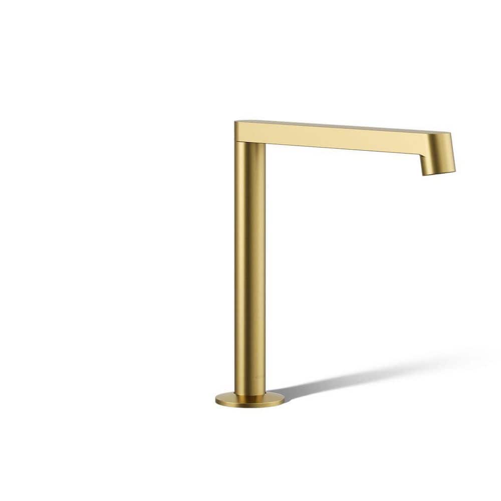 Components Deck-Mount Bath Spout with Row Design in Vibrant Brushed Moderne Brass price history on PriceWatchPro