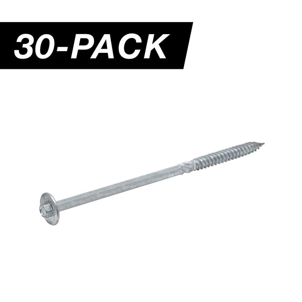 3/8 in. x 8 in. Hex Washer Head Structural Hot Dipped Galvanized Screw (30-Piece) price history on PriceWatchPro