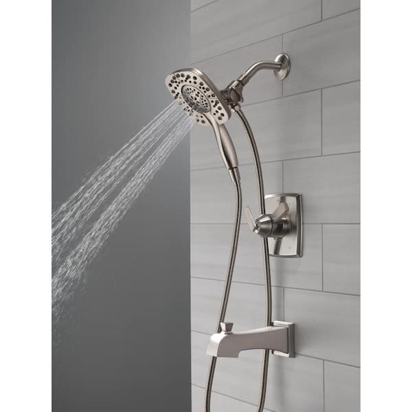 Ashlyn In2ition 1-Handle Tub and Shower Faucet Trim Kit in Stainless (Valve Not Included)