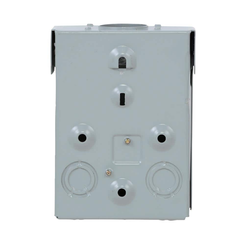Gray 30 Amp Outdoor Power Outlet with Rainproof Enclosure