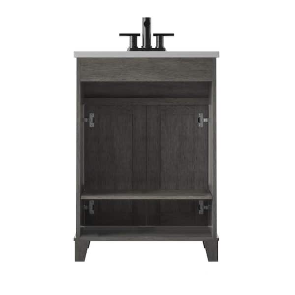 ジェニーハウス Twin Star Home Genevieve 24 in. D x 18 in. W x 34 in. H Bath