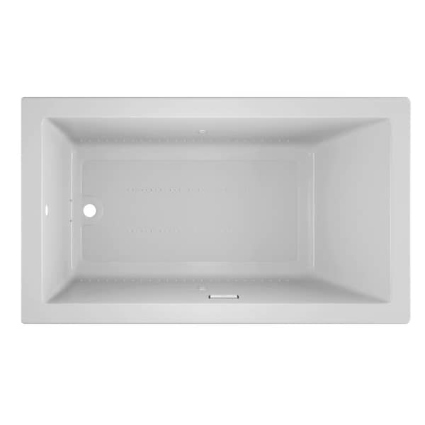 JACUZZI Salon Pure Air 72 in. x 42 in. Rectangular Air Bath Bathtub with Left Drain in White
