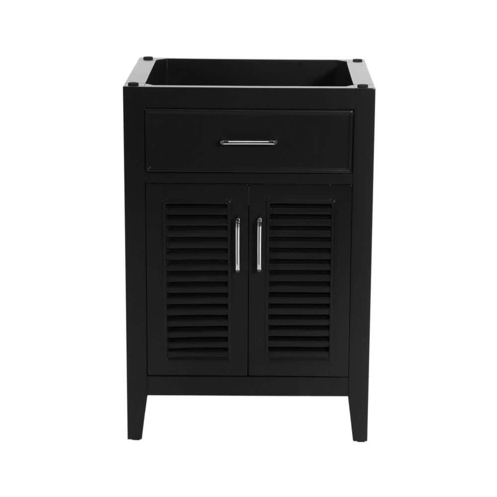 Marina 24 in. W x 18 in. D x 35 in. H Bath Vanity Cabinet without Top in Bl