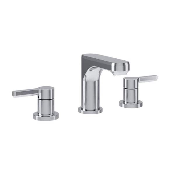 Solarity 2-Handle Widespread Bathroom Sink Faucet with Push Pop Drain