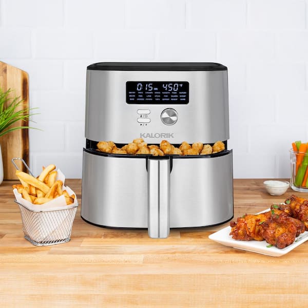 https://images.thdstatic.com/productImages/f22fc9db-a790-4a47-8464-38ba80f472ac/svn/stainless-steel-and-black-kalorik-air-fryers-ft-50878-bkss-31_600.jpg