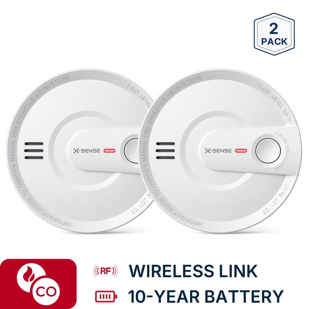 10-Year Battery Wireless Interconnected Smoke Detector with Photoelectric Sensor and LED Warning Light 2 Pack SD20-W price history on PriceWatchPro