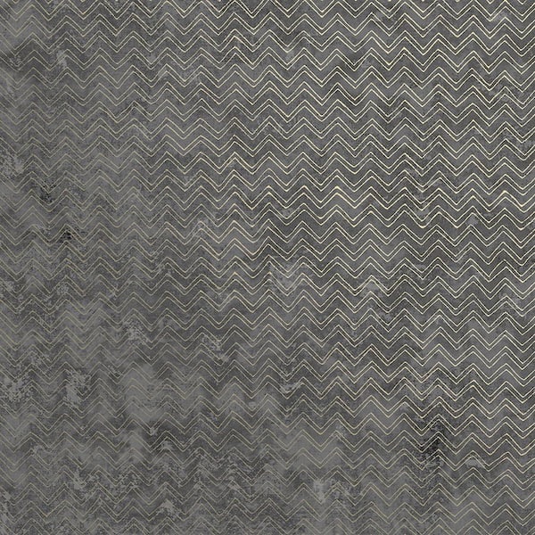 Brewster Chevron Charcoal Paper Strippable Roll (Covers 75.6 sq. ft.)