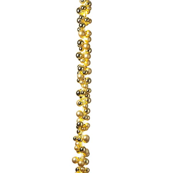 22 Yard - Clear with Gold Pin Crystal Garland Chain 1080-14 MM