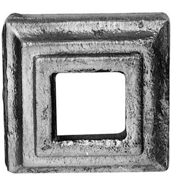 arteferro 2-3/8 in. x 2-3/8 in. x 1-3/16 in. Square/Square Hole Raw Cast Iron Shoe
