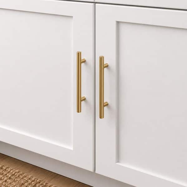 Hollis 3 in. (76mm) Brushed Gold Cabinet Bar Pull