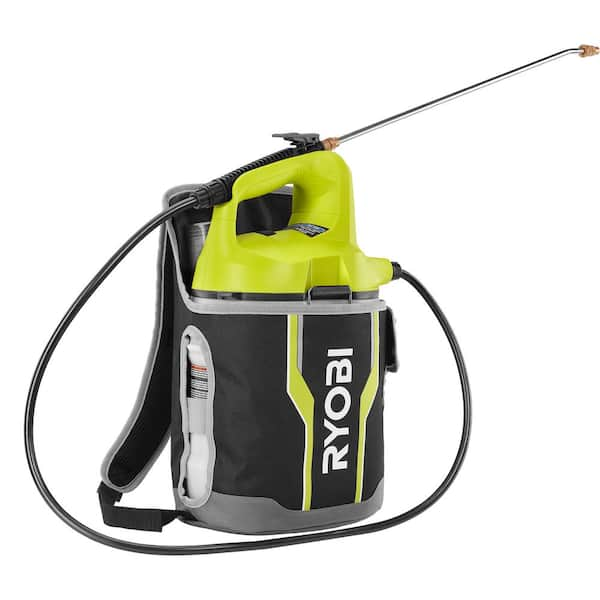 RYOBI ONE 18V Cordless Battery 2 Gal. Chemical Sprayer and Backpack Holster with 2.0 Ah Battery and Charger P2830 H The Home Depot