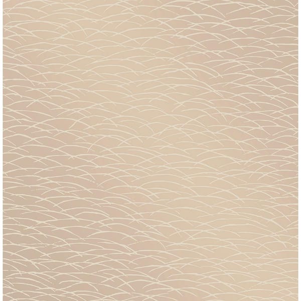 A-Street Prints Hono Beige Abstract Wave Strippable Wallpaper (Covers 56.4 sq. ft.)