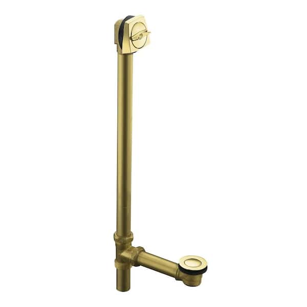 KOHLER Clearflo 1-1/2 in. Brass Adjustable Pop-Up Drain in Vibrant Polished Brass