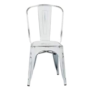 Bristow Antique White Metal Side Chair (Set of 4)