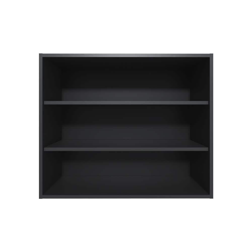 36 in. W x 12 in. D Black Modern Decorative Wall Shelf for Bedroom, Living 