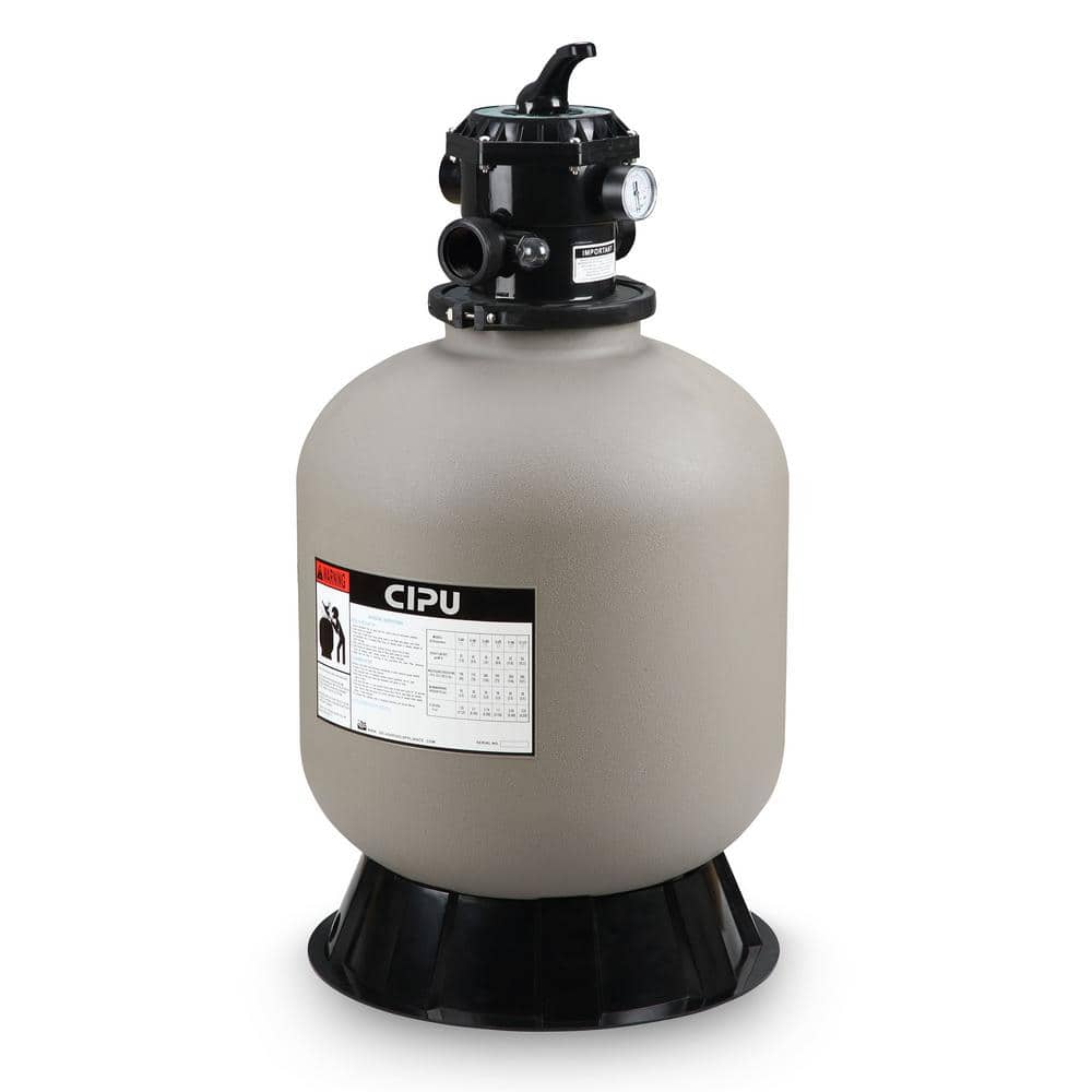 16 in. Top Mount Swimming Pool Sand Filter with 6-Way Valve and 1.35 sq. ft Filtration Area price history on PriceWatchPro