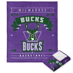 NBA Hardwood Classic Bucks Multicolor Polyester Silk Touch Throw Blanket