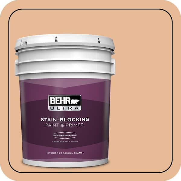 BEHR ULTRA 5 gal. #280C-3 Fresh Praline Extra Durable Eggshell Enamel Interior Paint & Primer