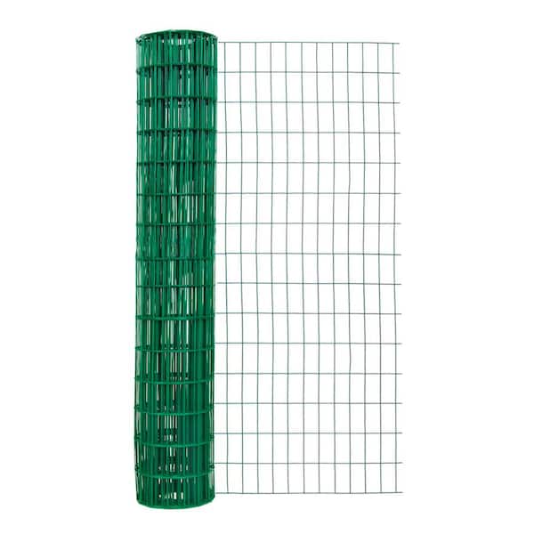 Garden Craft 60 in. H x 50 ft. L 2 in. x 4 in. Green Vinyl Coated Fence