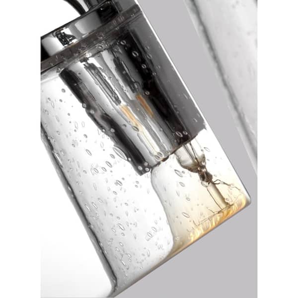 Generation Lighting - Mercer 2-Light Modern Chrome Bathroom Vanity Light