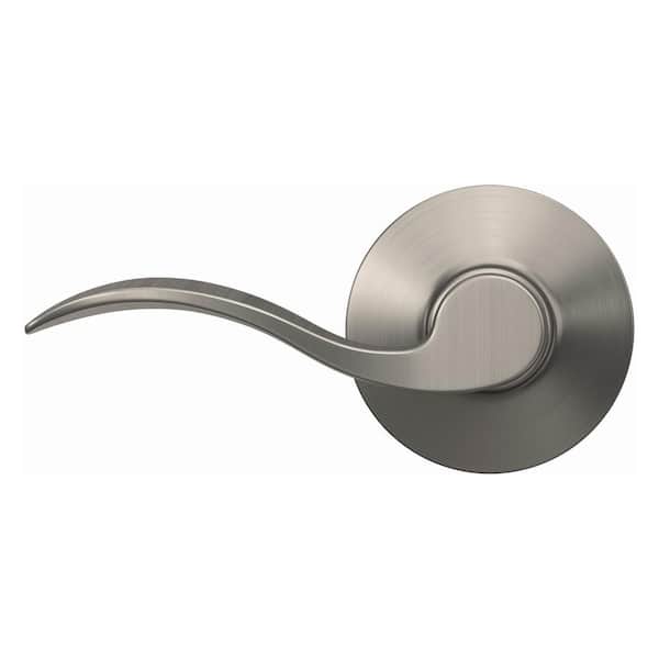 Accent Satin Nickel Privacy Bed/Bath Door Lever (2-Pack) Accent Satin Nickel Privacy Bed/Bath Door Lever (2-Pack)