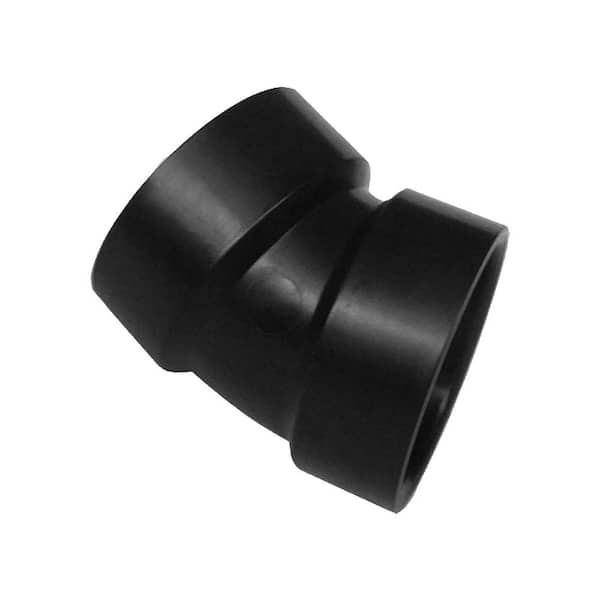 VPC 1-1/2 in. ABS Plastic DWV 22-1/2° Hub x Hub Elbow Fitting