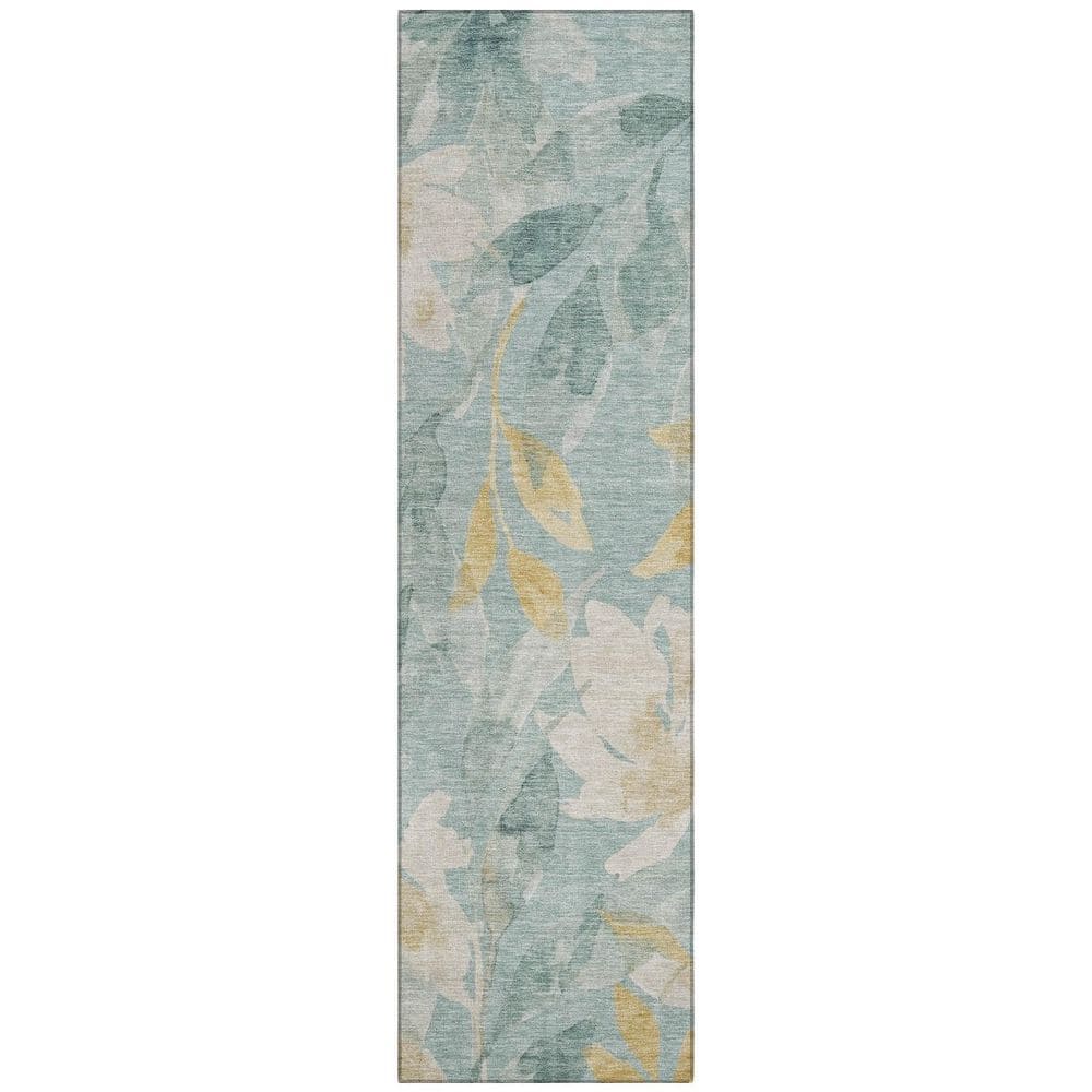 Chantille Machine Washable Indoor/Outdoor Abstract ACN2960 Seafoam 2 ft. x 7 ft. Runner Rug price history on PriceWatchPro