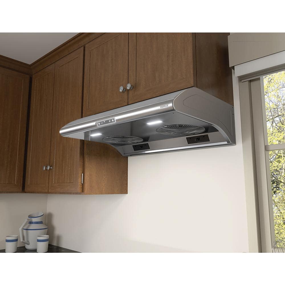 Typhoon 30" Stainless Steel Under Cabinet Range Hood with LED Lighting