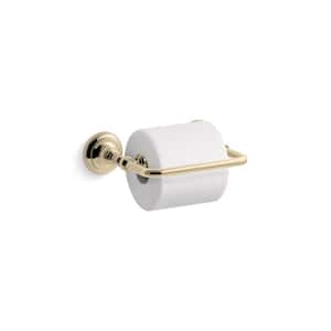 Artifacts Pivoting Wall Mounted Toilet Paper Holder in Vibrant French Gold