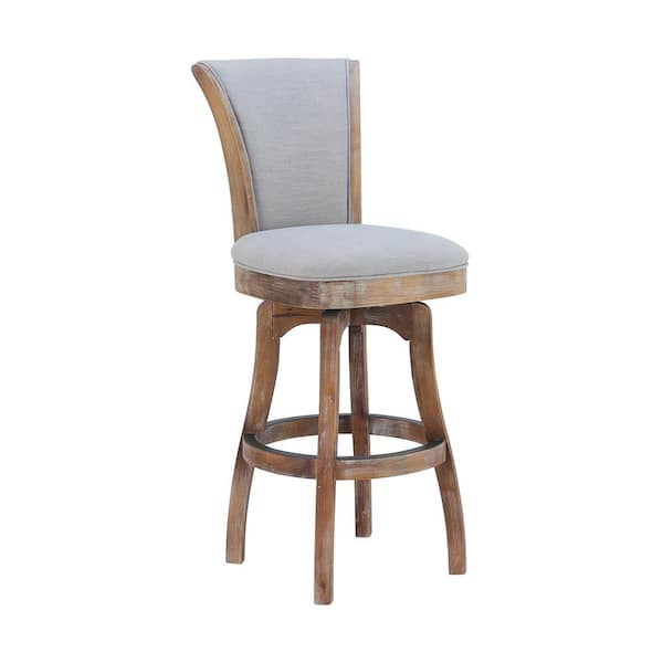 Armen Living Raleigh 41 in. Putty Ivory Bar Stool