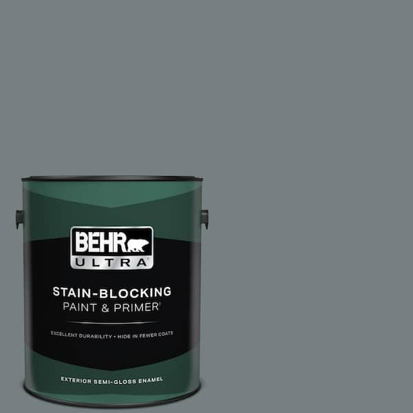 BEHR ULTRA 1 gal. #BNC-39 Peak Point Semi-Gloss Enamel Exterior Paint & Primer