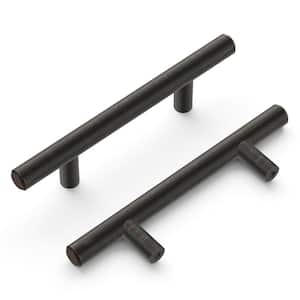 Bar Pulls 3 in. (76 mm) Vintage Bronze Cabinet Door and Drawer Pull Project Pack (10-Pack)