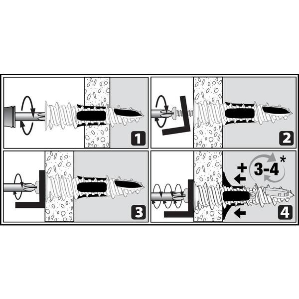 Plasplugs Heavy Duty Self-Drive Plasterboard Wall Fixings Kit - Includes Driver & Drill Bit - UK Made